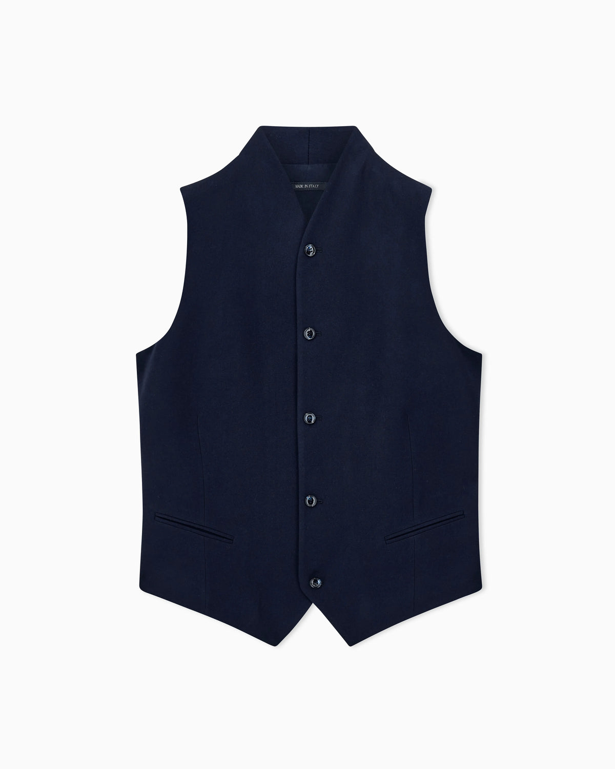 Waistcoat regular fit in fluid virgin wool
