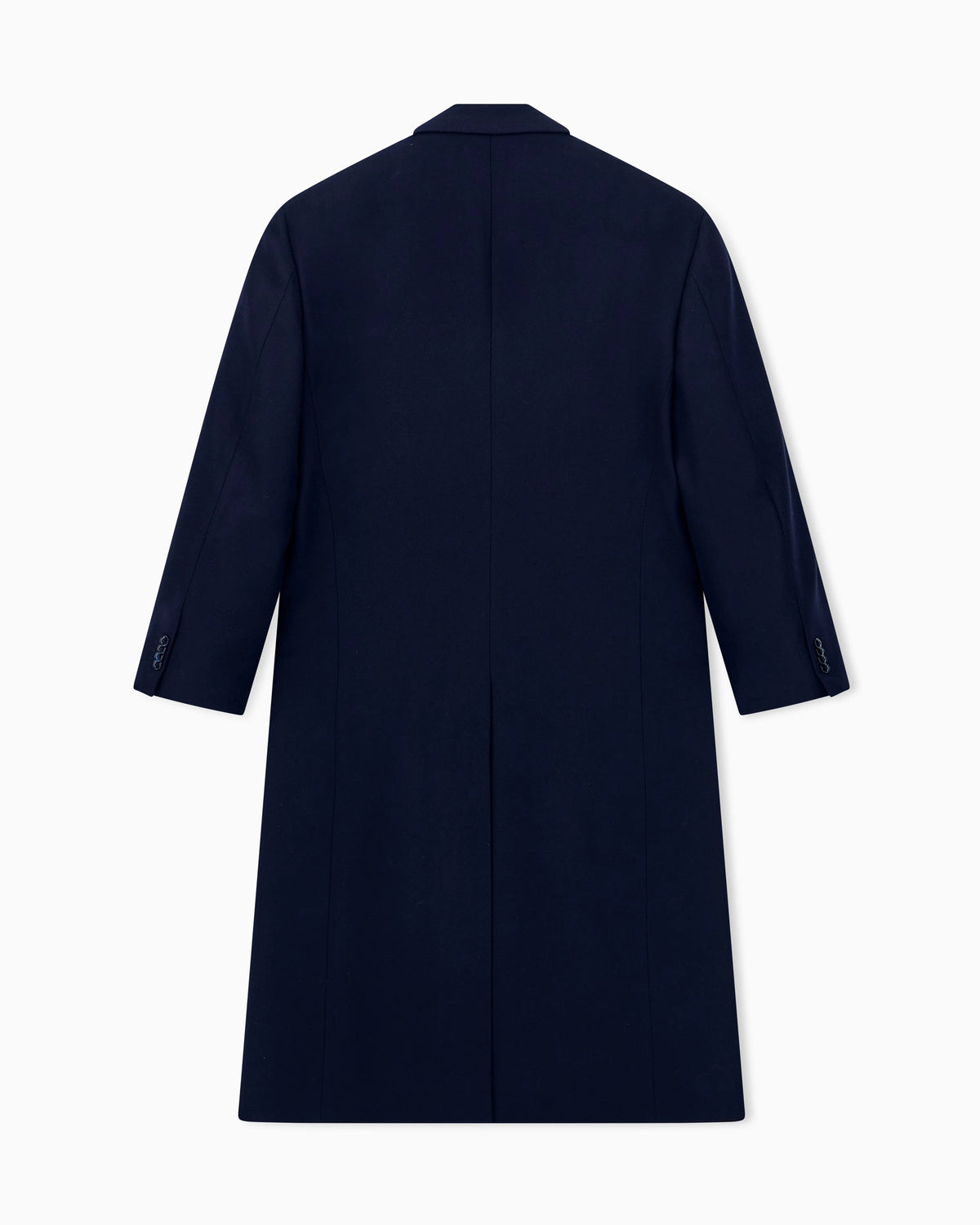 Coat regular fit in chevron virgin wool and cashmere