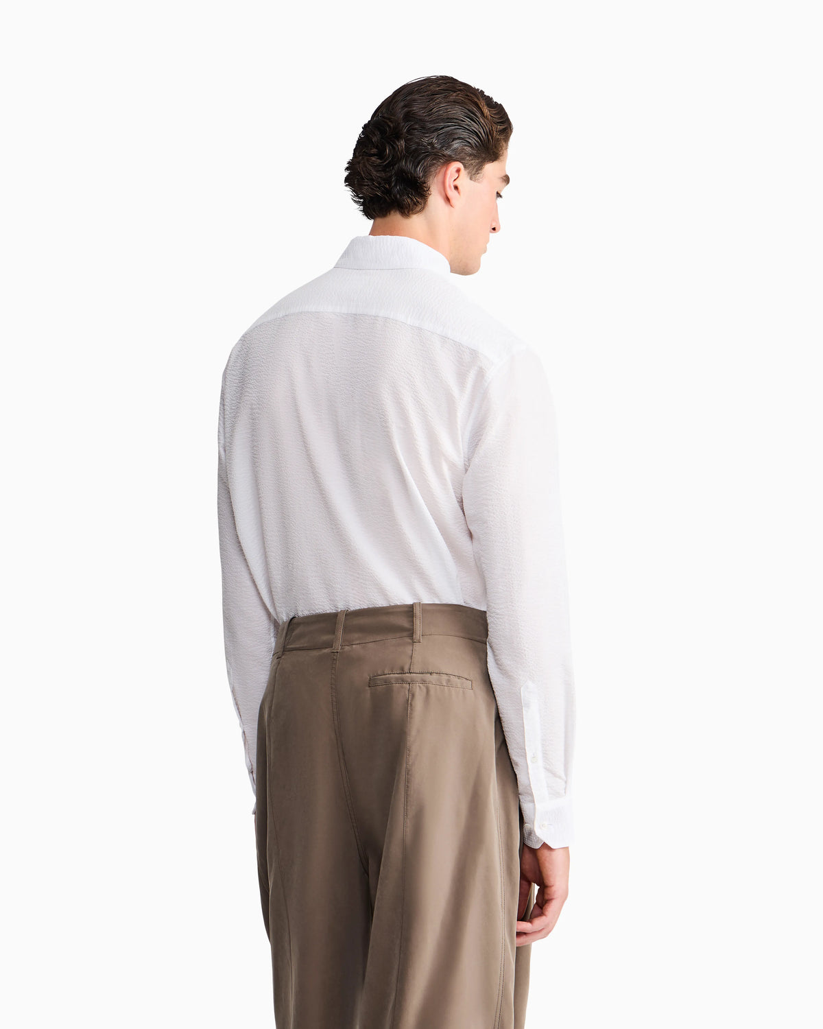 Shirt regular fit in cotton seersucker