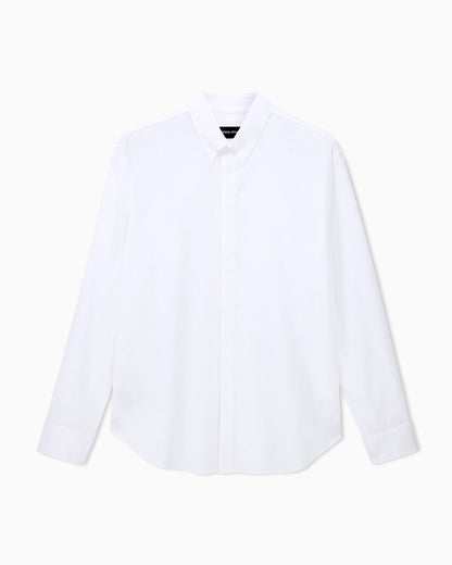 Shirt regular fit in cotton seersucker