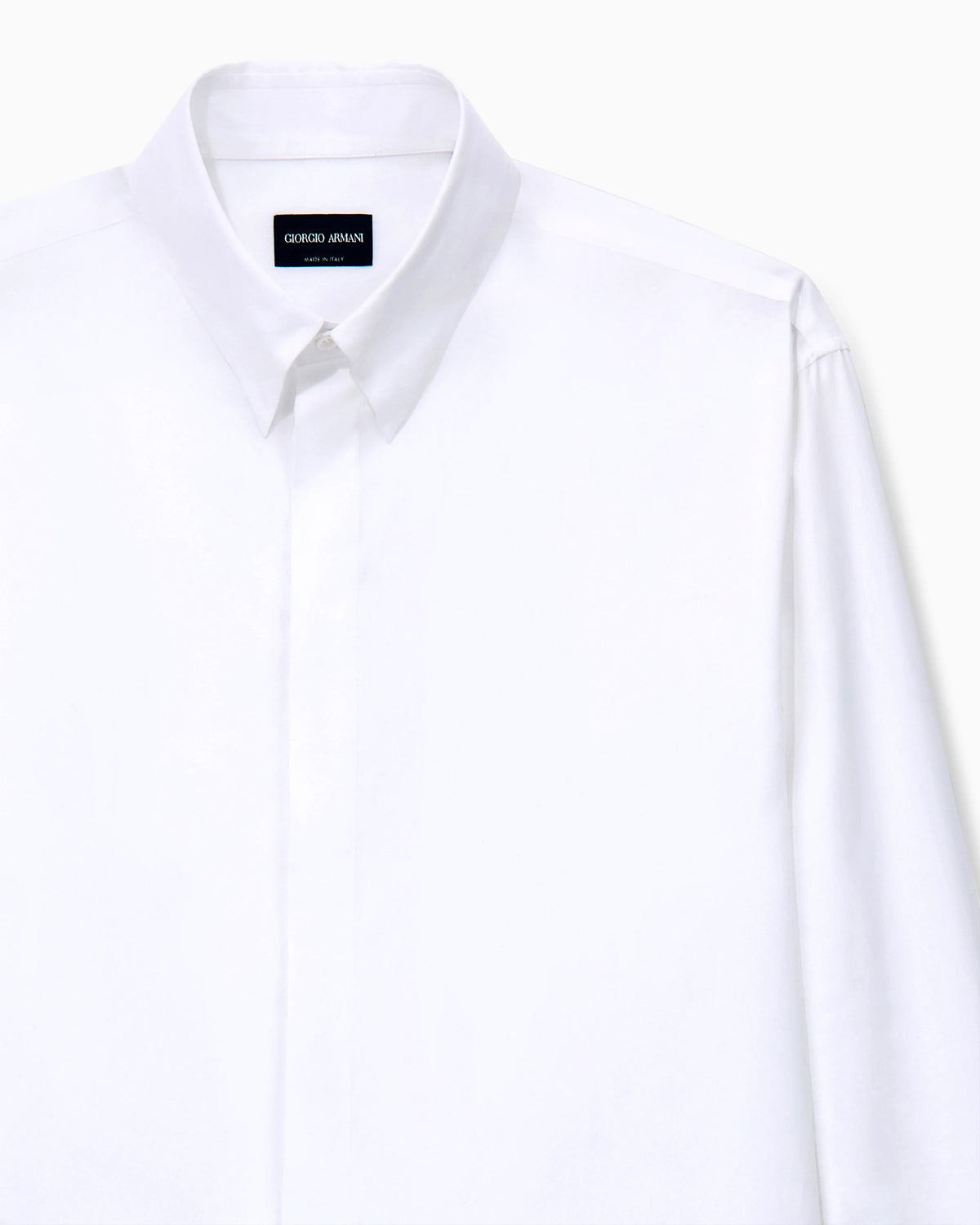 Shirt regular fit solid cotton twill