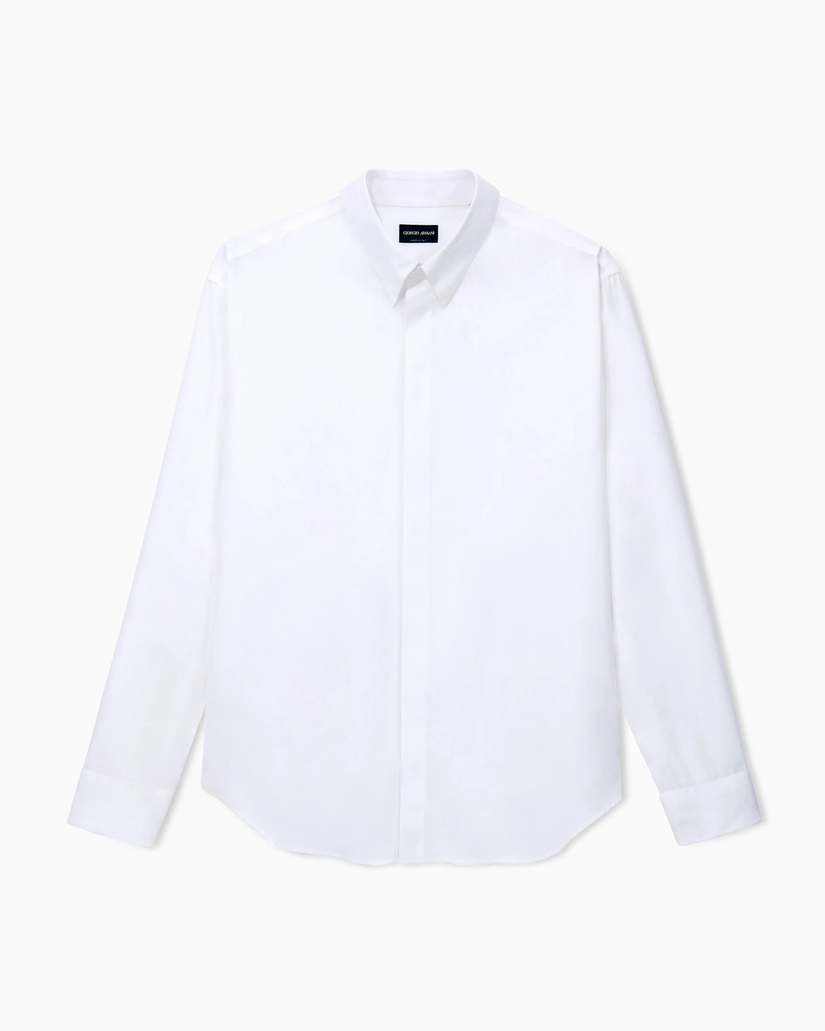 Shirt regular fit solid cotton twill