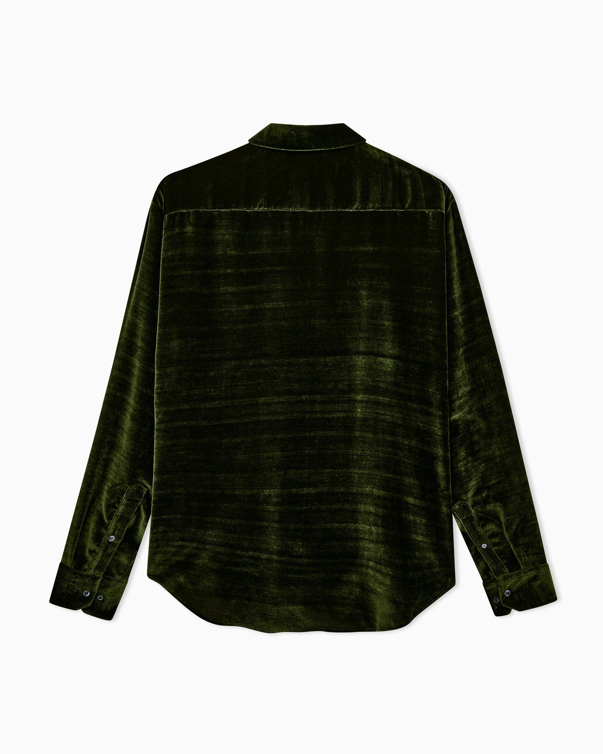 Shirt regular fit in lightweight viscose and silk velvet