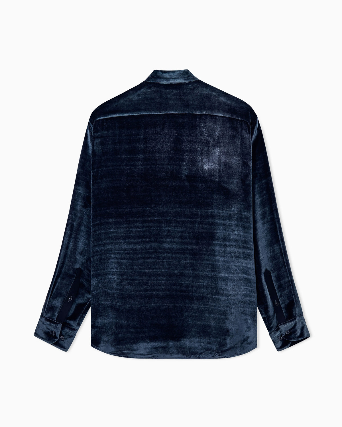 Shirt regular fit in lightweight viscose and silk velvet