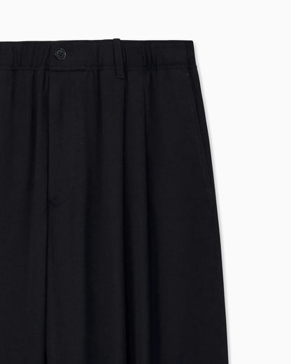 Trouser oversized with vintage viscose and virgin wool