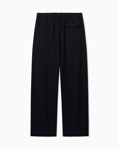 Trouser oversized with vintage viscose and virgin wool
