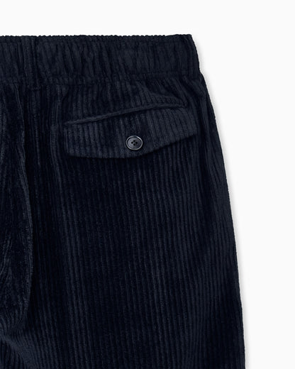 Trouser oversized fit ribbed viscose velvet