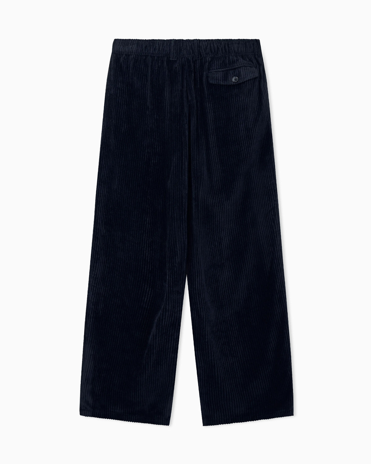 Trouser oversized fit ribbed viscose velvet