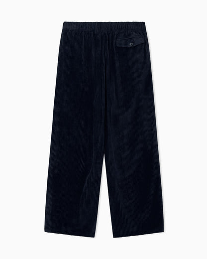 Trouser oversized fit ribbed viscose velvet