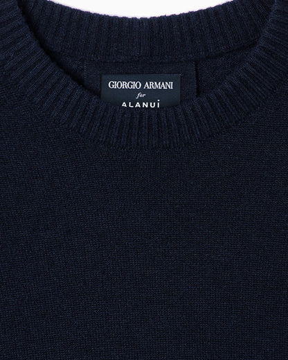 Giorgio Armani for Alanui cashmere and silk crew-neck jumper