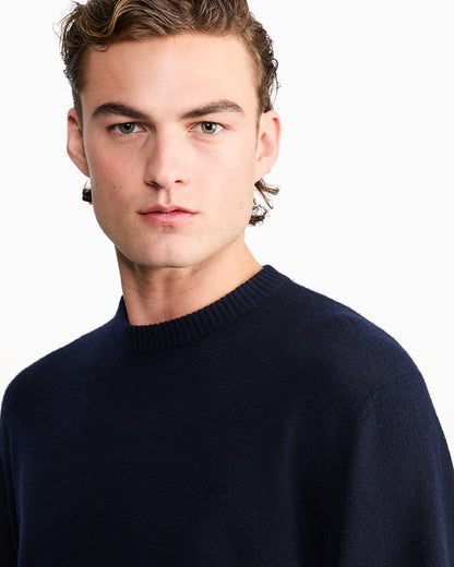 Giorgio Armani for Alanui cashmere and silk crew-neck jumper