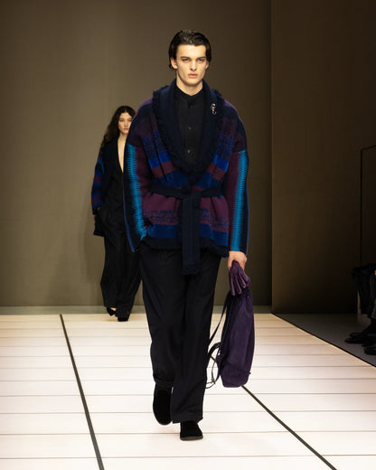 Giorgio Armani for Alanui cashmere and silk crew-neck jumper