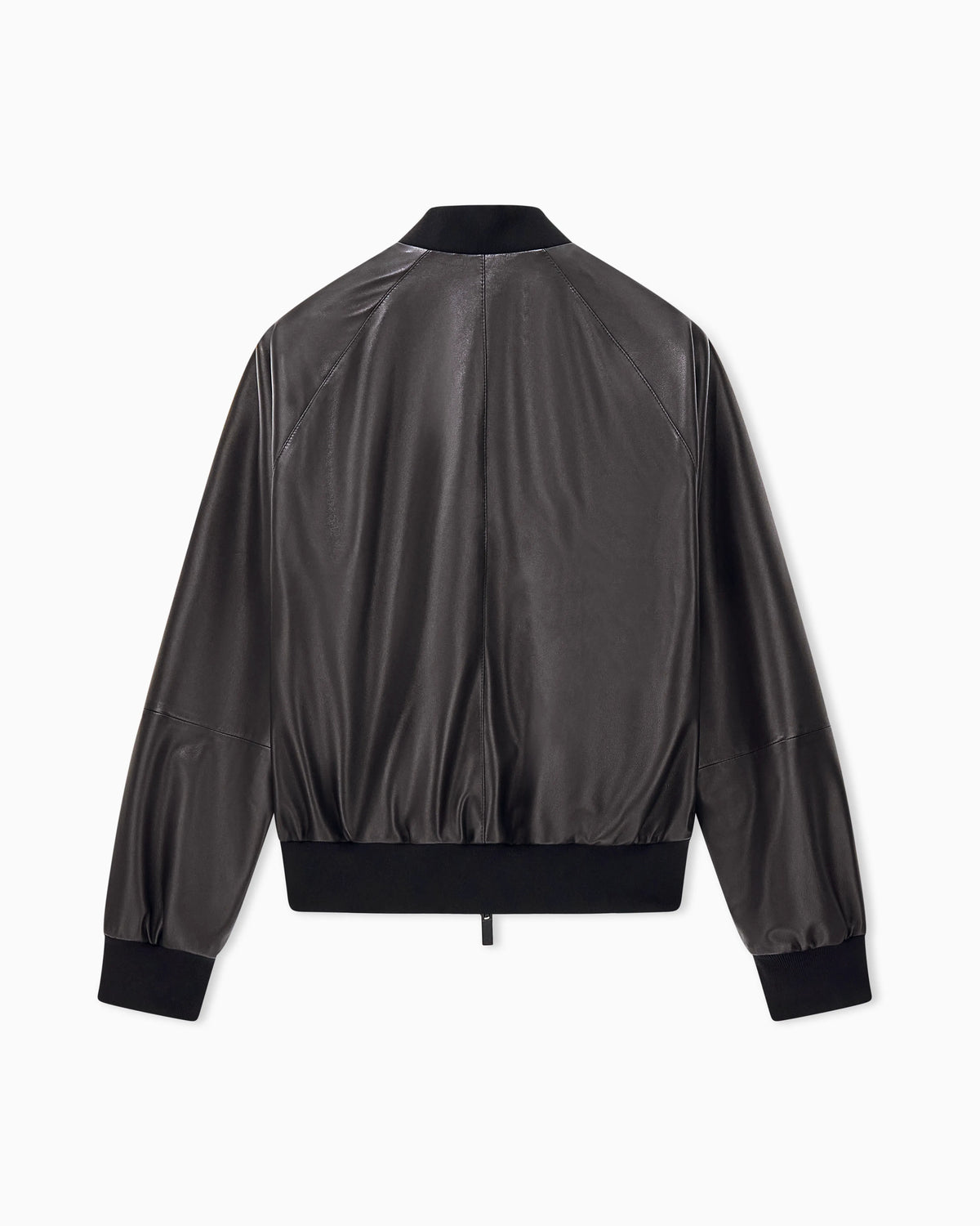 Blouson jacket regular fit in leather