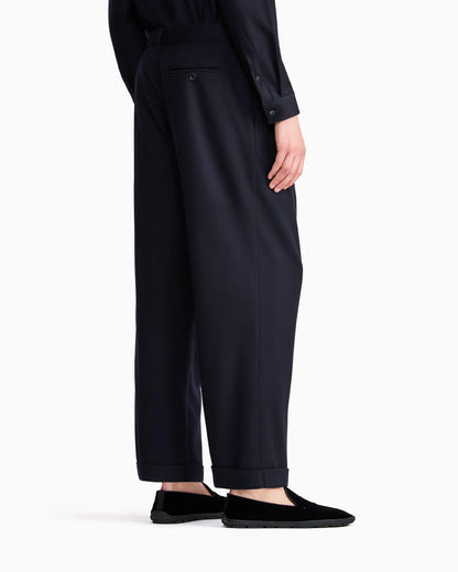 Giorgio Armani for Alanui pure virgin wool double-pleat trousers
