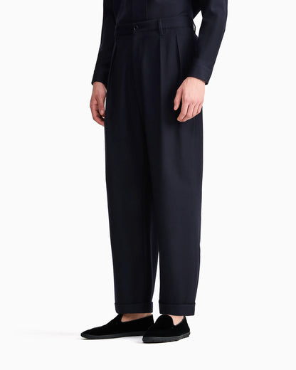 Giorgio Armani for Alanui pure virgin wool double-pleat trousers