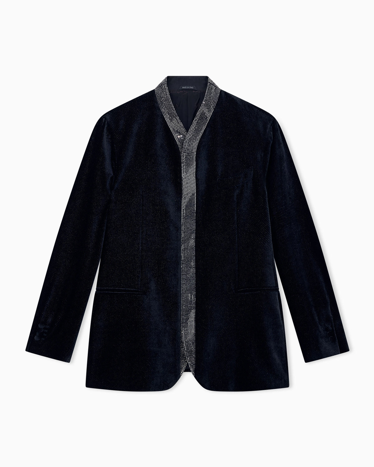 Blazer Giorgio's regular fit dotted silk blend velvet