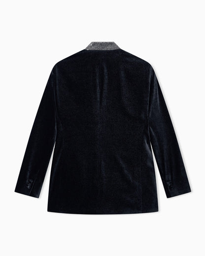 Blazer Giorgio's regular fit dotted silk blend velvet