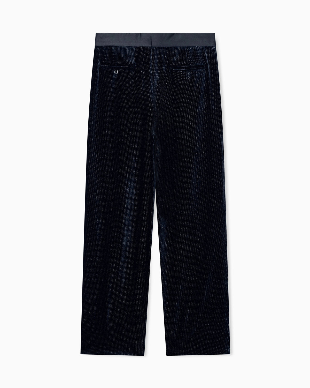 Oversized trousers Giorgio's in dotted smooth velvet