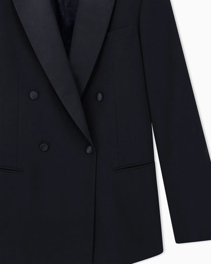 Blazer Giorgio's regular fit in pure virgin wool crepe
