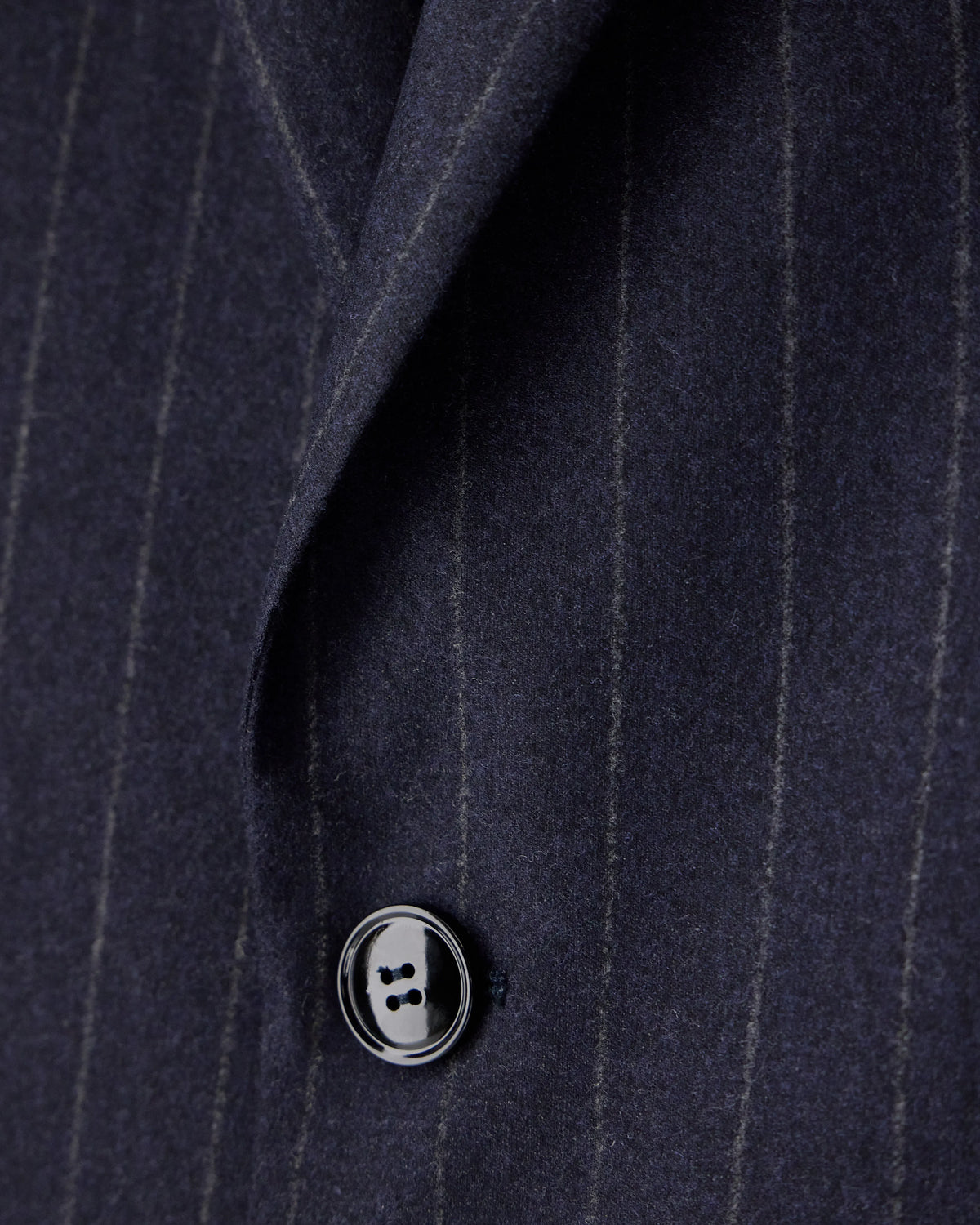 Slim-fit single-breasted suit in pinstripe flannel Soho