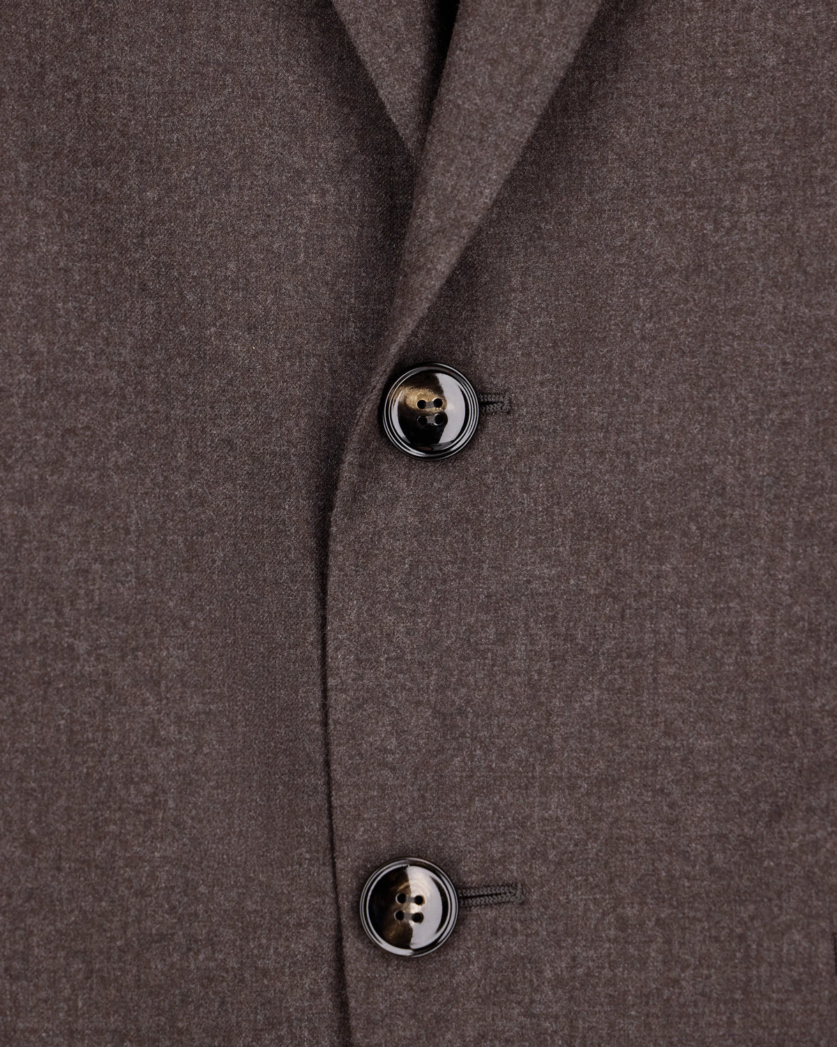 Slim-fit suit Soho in virgin wool flannel with peak lapels