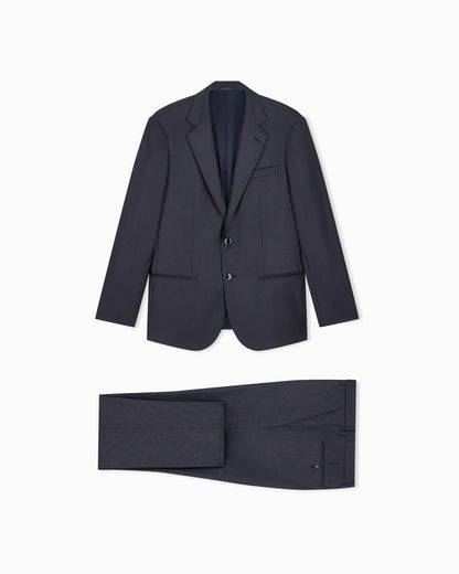 Single-breasted suit Soho in virgin wool and cashmere