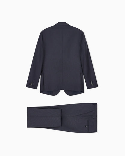 Single-breasted suit Soho in virgin wool and cashmere