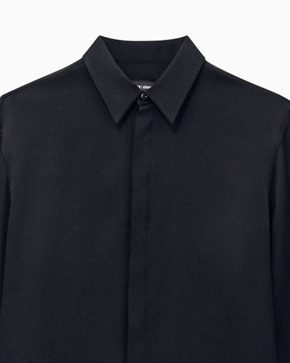 Regular fit shirt Giorgio's in hammered silk satin