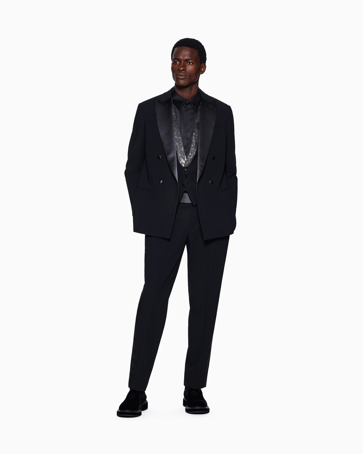 Regular fit shirt Giorgio's in hammered silk satin