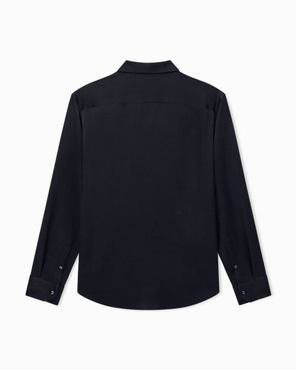 Regular fit shirt Giorgio's in hammered silk satin