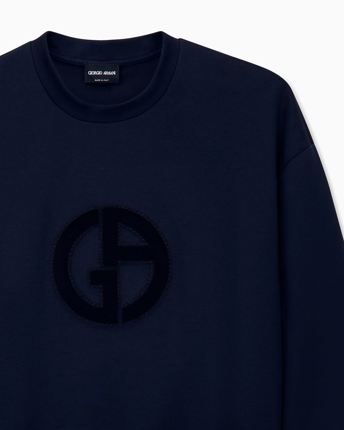Sweatshirt with regular fit in micromodal double jersey