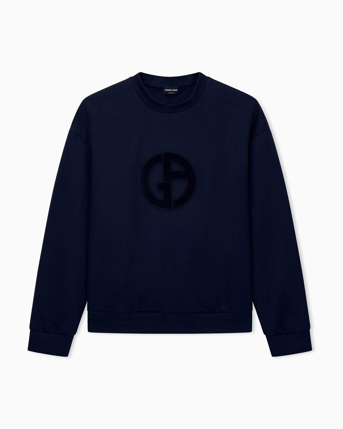 Sweatshirt with regular fit in micromodal double jersey