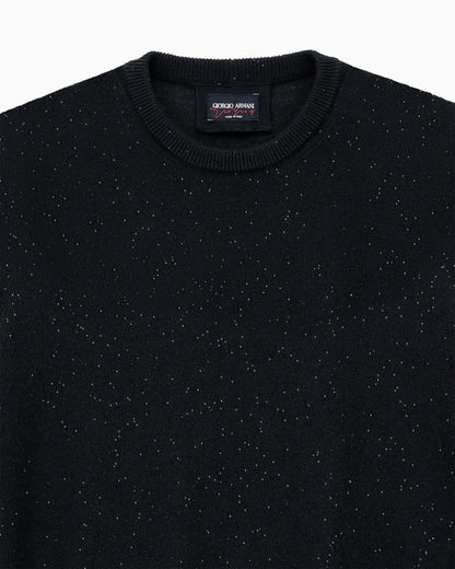 Oversized sweater Giorgio's cashmere and silk reverse stitch
