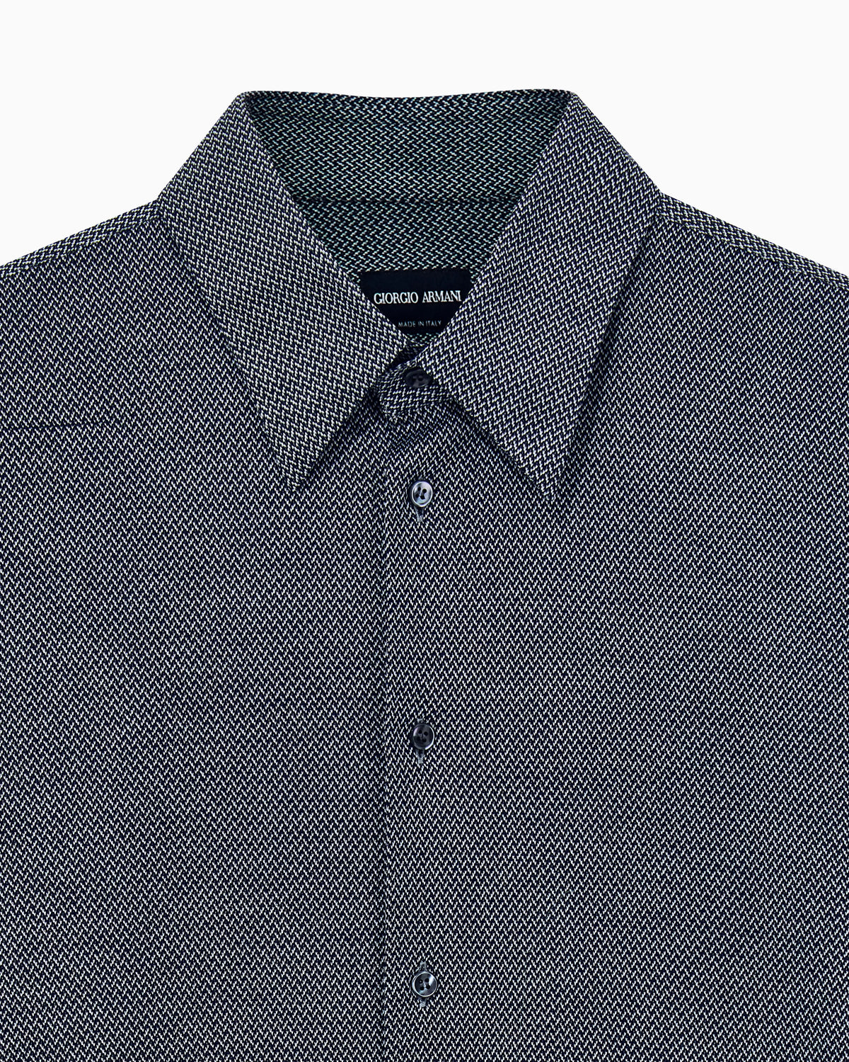 Shirt regular fit in micro jacquard cotton jersey