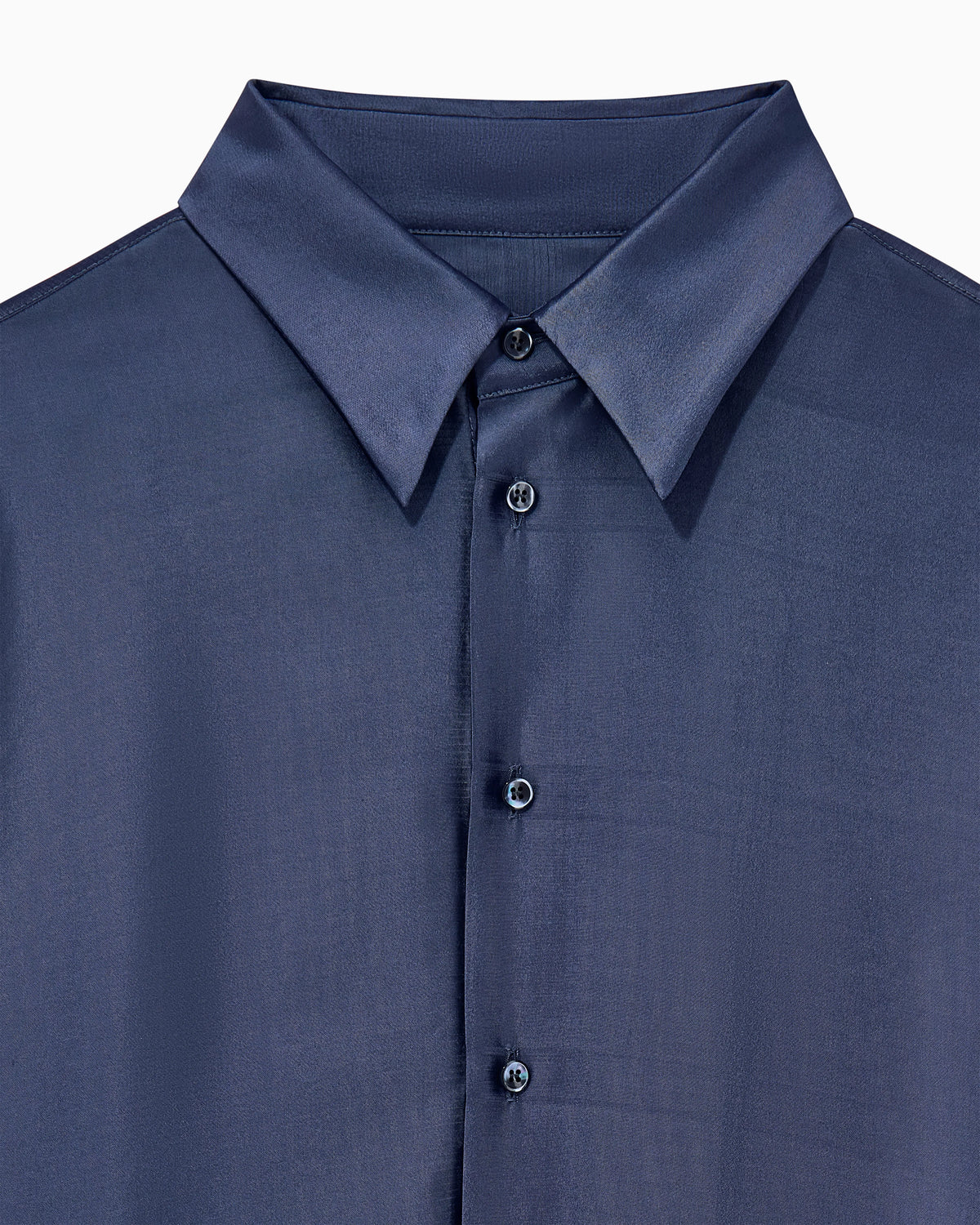 Shirt regular fit in yarn-dyed viscose and silk poplin