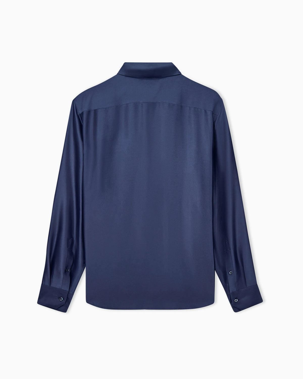 Shirt regular fit in yarn-dyed viscose and silk poplin