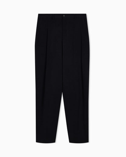 Trouser regular fit in wavy diagonal weave cupro