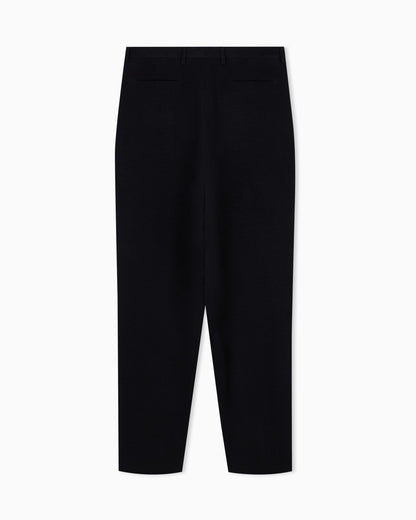 Trouser regular fit in wavy diagonal weave cupro