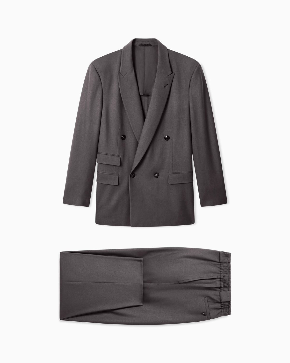 Suit oversized fit in fluid virgin wool