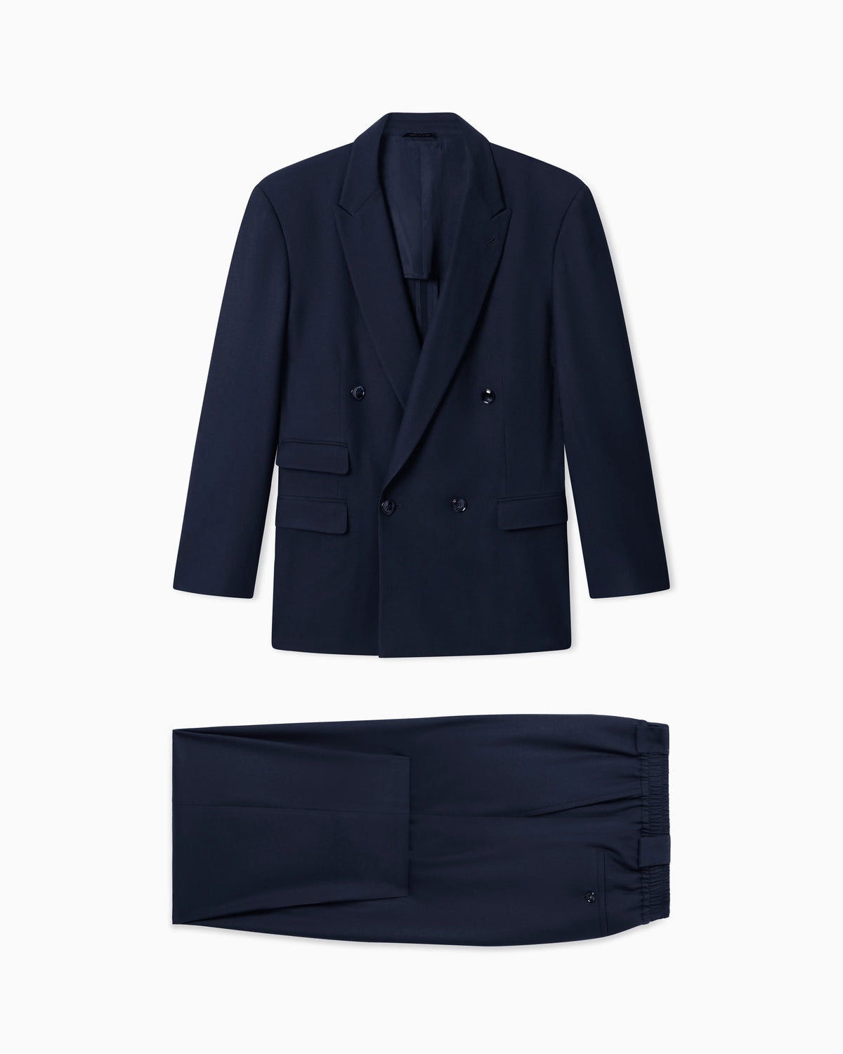 Suit oversized fit in fluid virgin wool