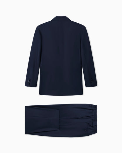 Suit oversized fit in fluid virgin wool