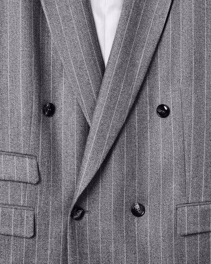 Oversized suit Heritage in jacquard pinstripe virgin wool