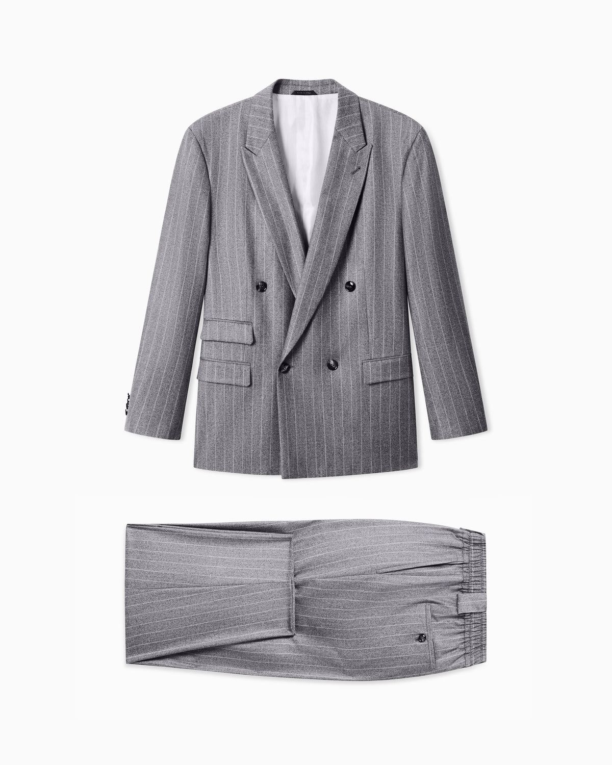 Oversized suit Heritage in jacquard pinstripe virgin wool