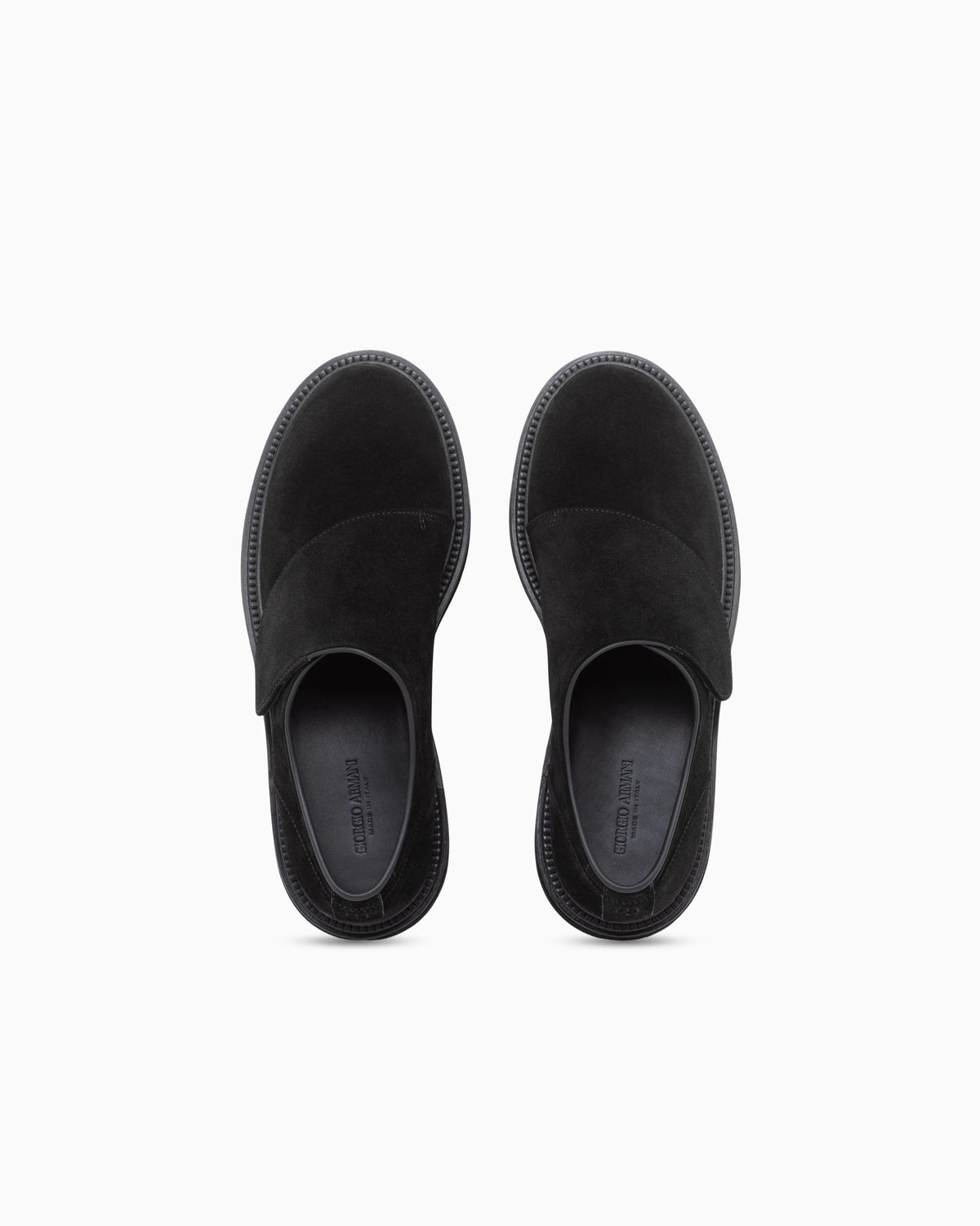 Slippers in suede with leather lining and rubber sole