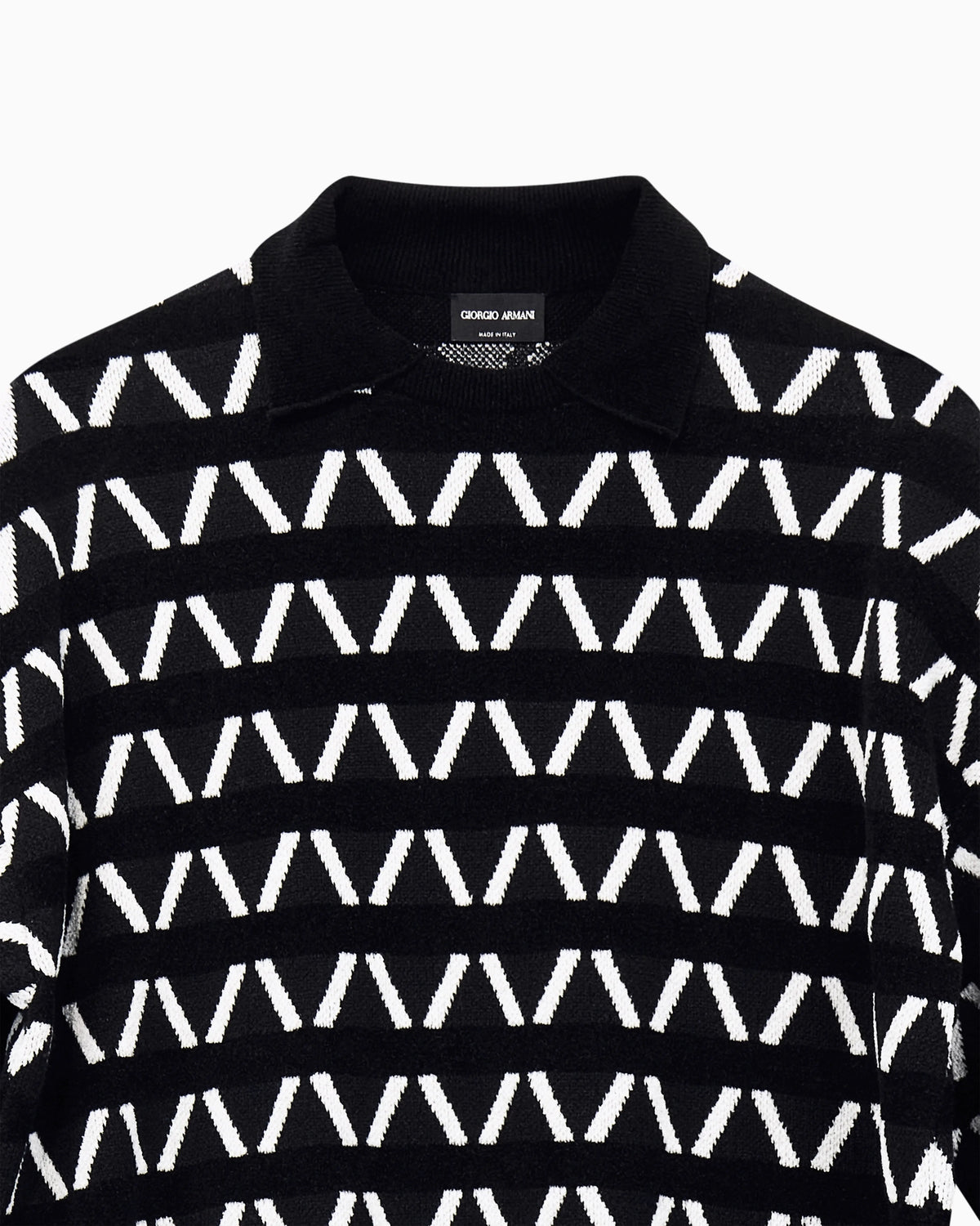 Sweater oversized jacquard in virgin wool and viscose