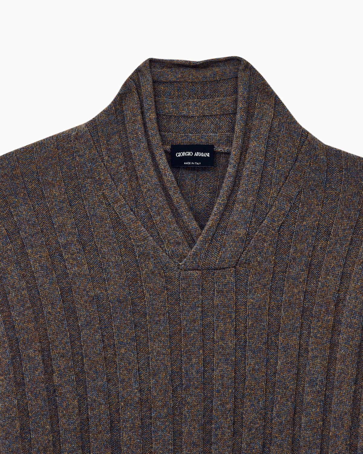Sweater regular fit in wool with large rib stitch