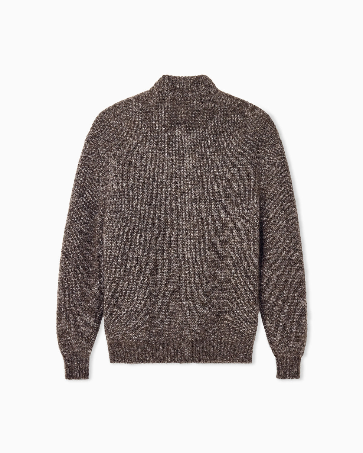 Cardigan regular fit mohair wool in half cardigan stitch
