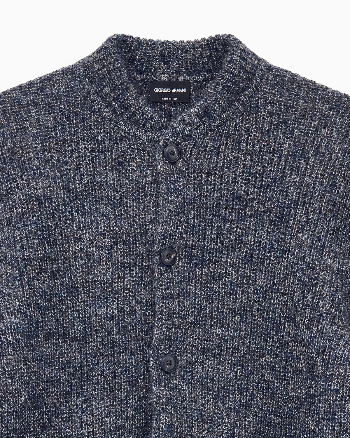 Cardigan regular fit mohair wool in half cardigan stitch