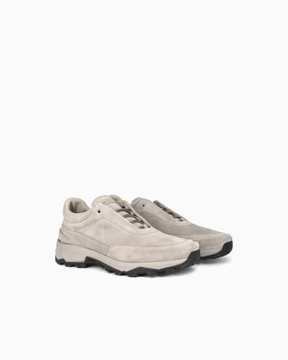 Laced Shoe in suede and leather