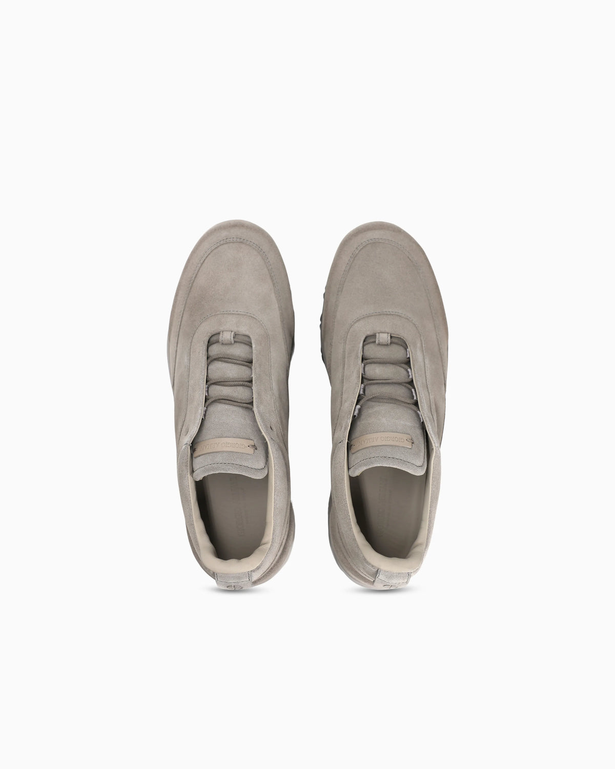 Laced Shoe in suede and leather